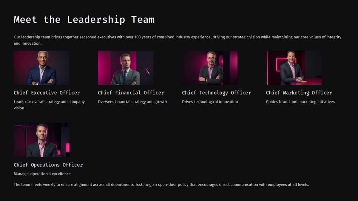 Employee Introduction In Company PowerPoint Template : 100% Editable PPTx