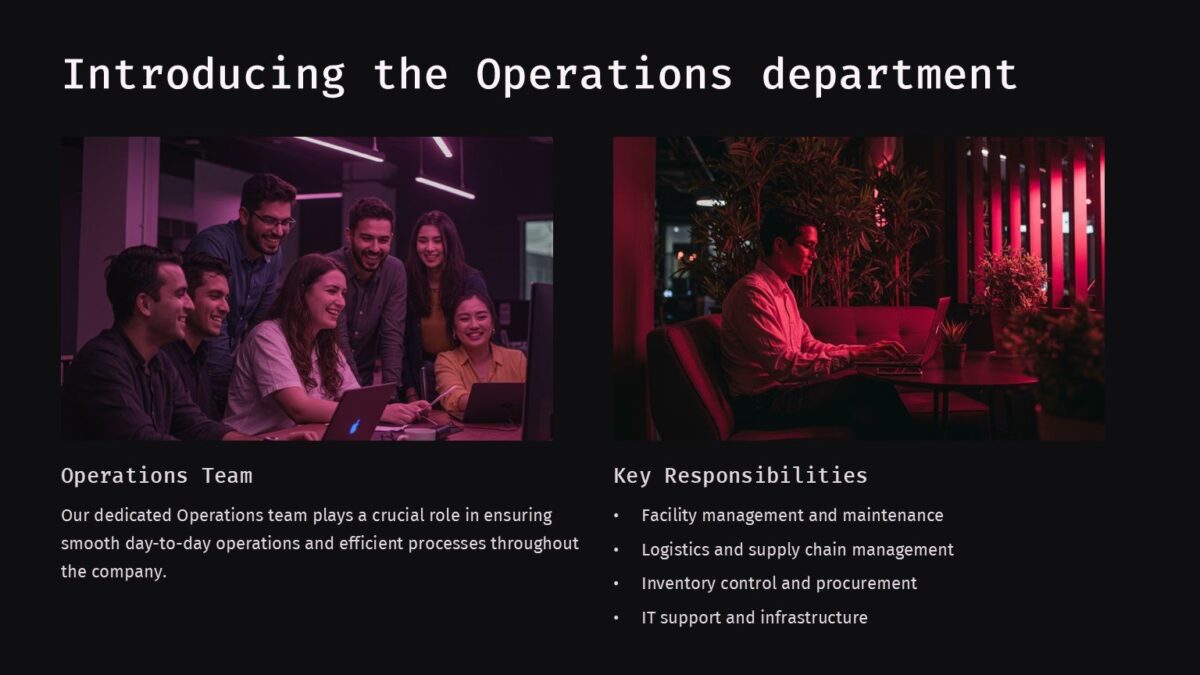 Employee Introduction In Company PowerPoint Template : 100% Editable PPTx