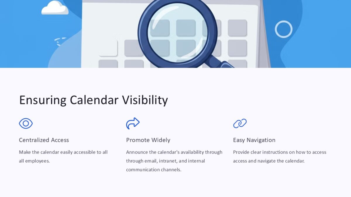 Ensuring Calendar Visibility PowerPoint Presentation - PPTUniverse