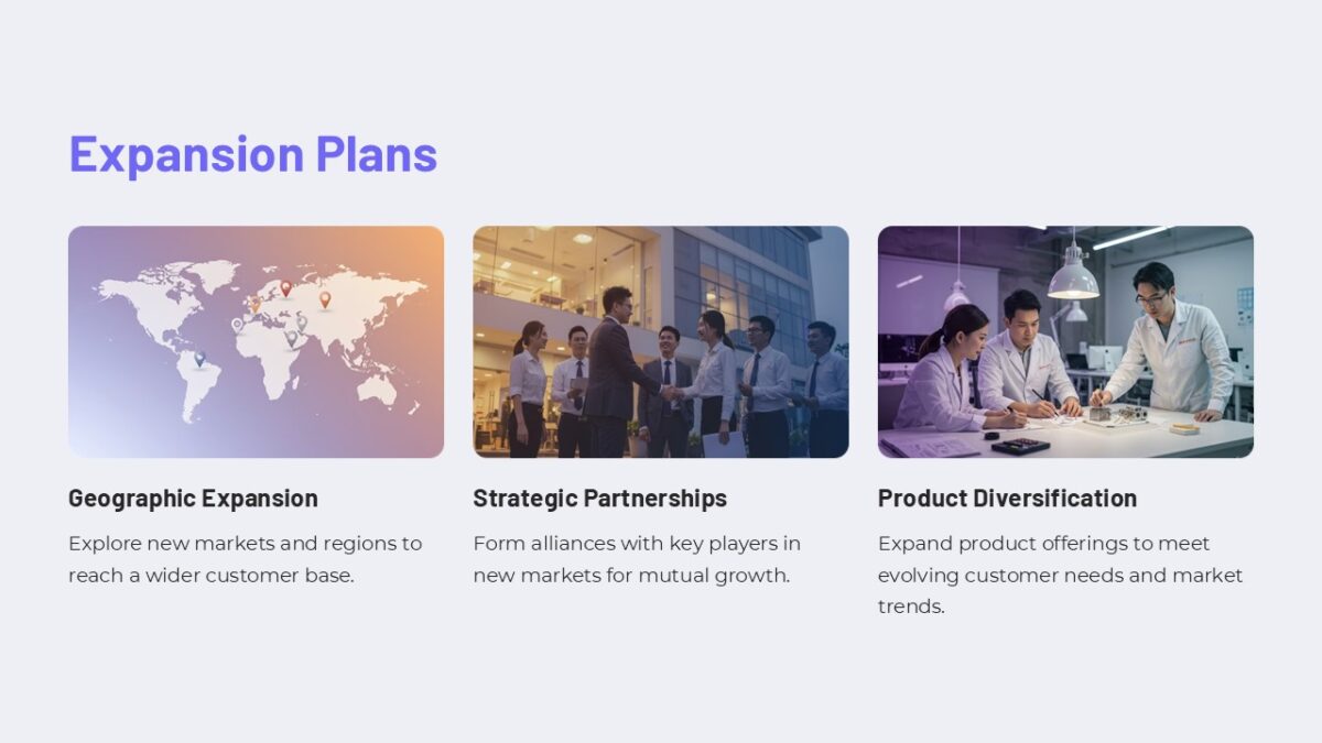 Expansion Plans PowerPoint Presentation : 100% Editable PPTx