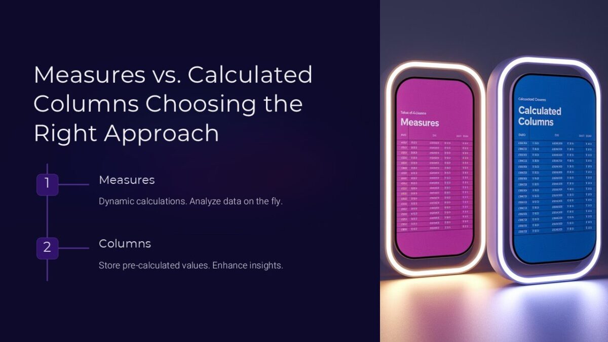 Measures vs. Calculated Columns Choosing the Right Approach PowerPoint ...