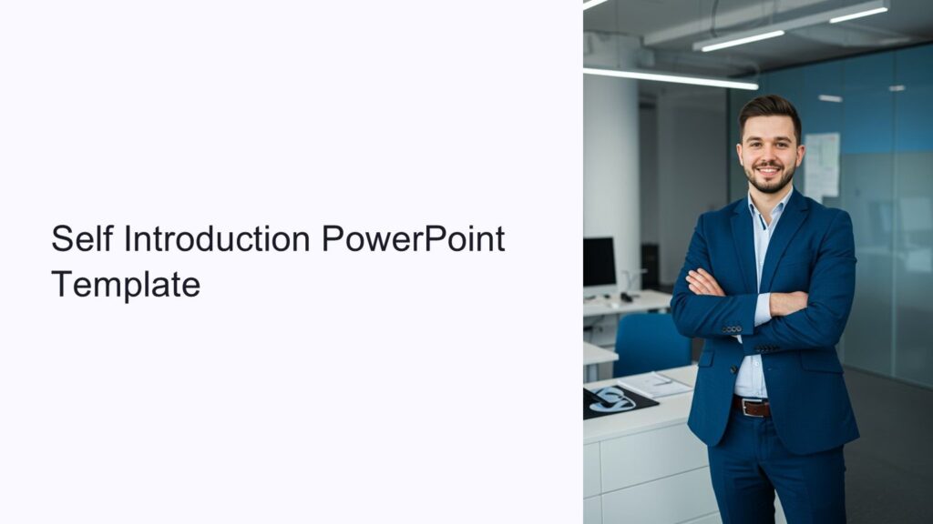 Self Introduction PowerPoint Template : 100% Editable PPTx