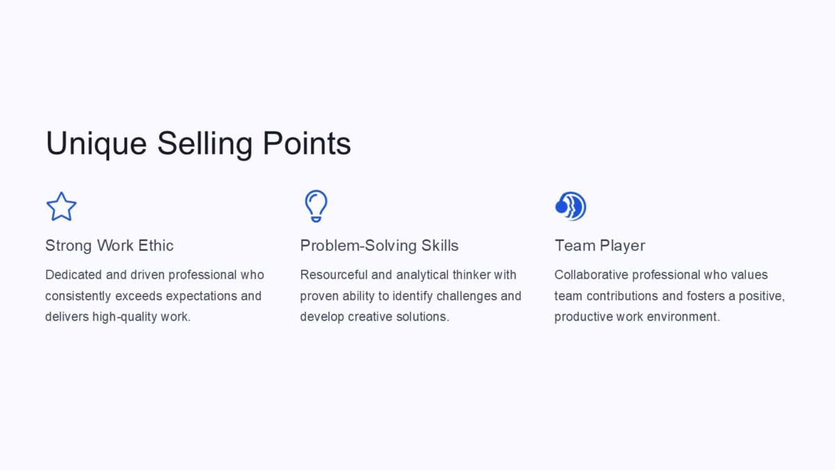 Self Introduction PowerPoint Template : 100% Editable PPTx