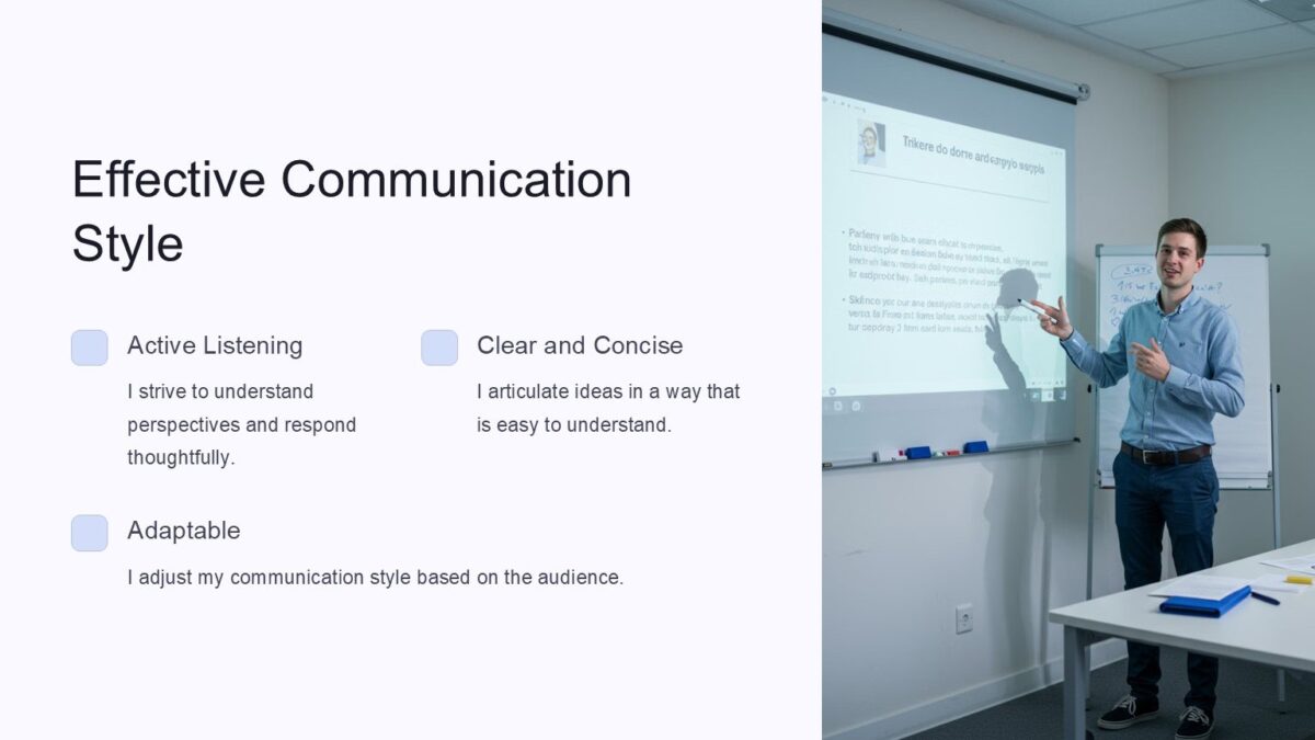 Self Introduction PowerPoint Template : 100% Editable PPTx