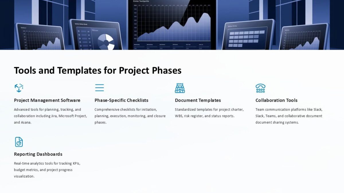 Tools and Templates for Project Phases PowerPoint Presentation : 100% ...