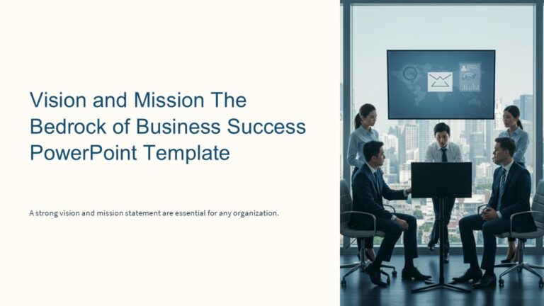 Vision and Mission The Bedrock of Business Success PowerPoint Template ...