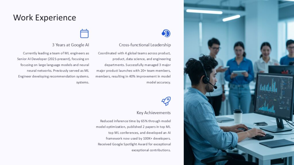 Work Experience PowerPoint Presentation : 100% Editable PPTx