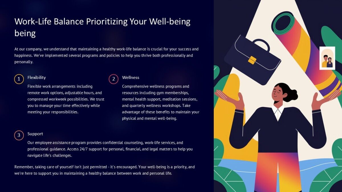 Work Life Balance Prioritizing Your Well being PowerPoint Presentation ...