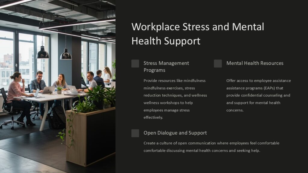Workplace Stress and Mental Health Support PowerPoint Presentation ...