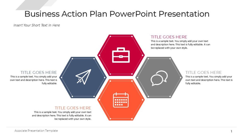 Business Action Plan PowerPoint Presentation : 100% Editable PPTx