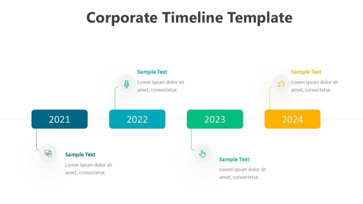 Corporate Timeline Template : 100% Editable PPTx