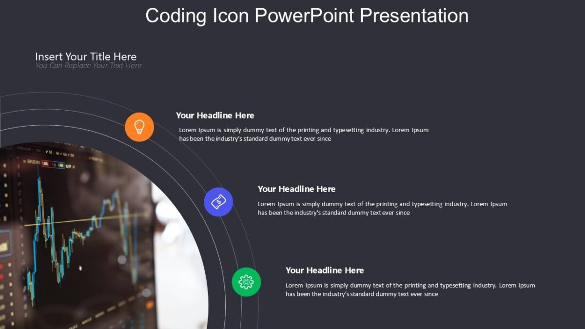 Coding Icon PowerPoint Presentation : 100% Editable PPTx