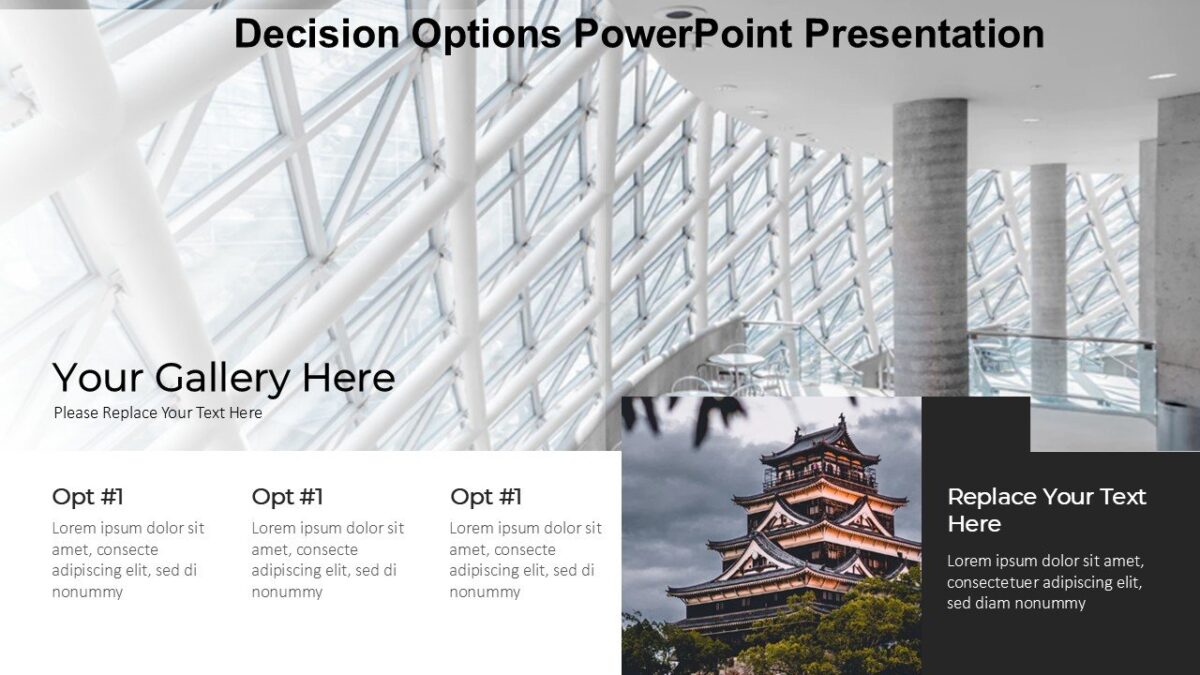 Decision Options PowerPoint Presentation : 100% Editable PPTx