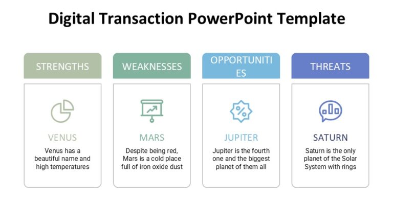 Digital Transaction Web Template Digital Transaction PowerPoint Template : 100% Editable PPTx