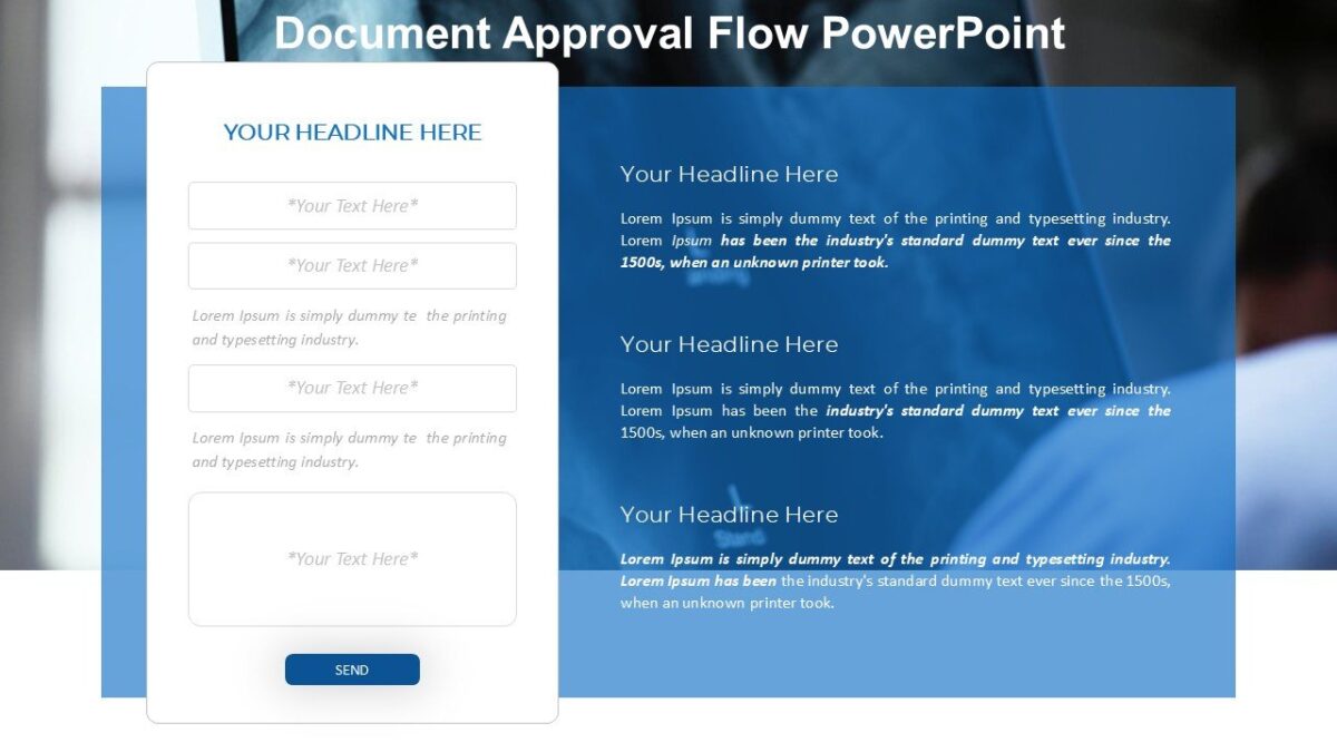 Document Approval Flow PowerPoint Presentation : 100% Editable PPTx