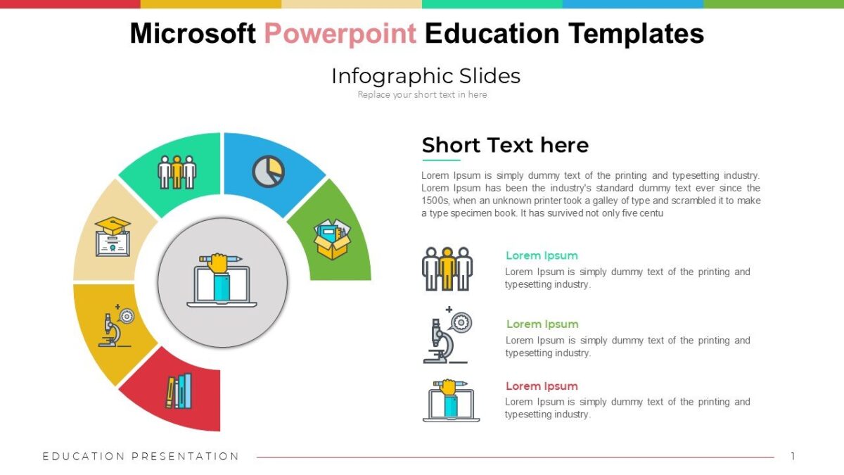 Powerpoint Education Example Microsoft Powerpoint Education Templates : 100% Editable PPTx