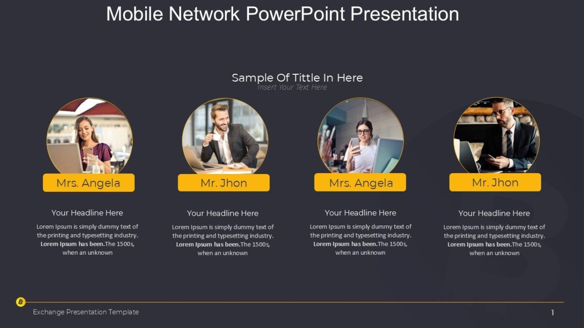 Mobile Network PowerPoint Presentation : 100% Editable PPTx