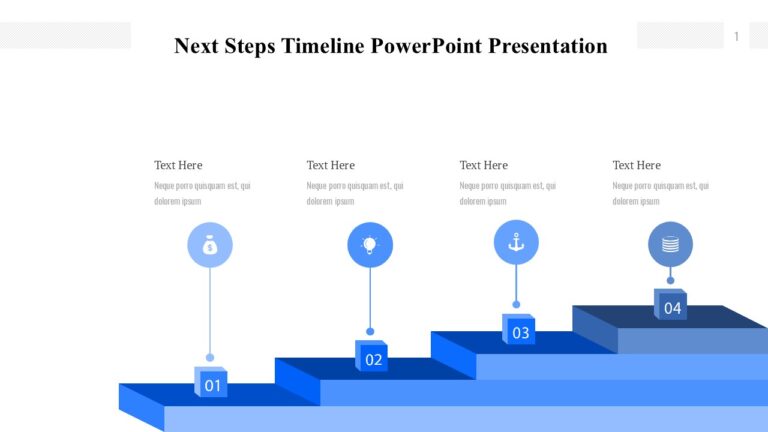 Next Steps Timeline PowerPoint Presentation : 100% Editable PPTx