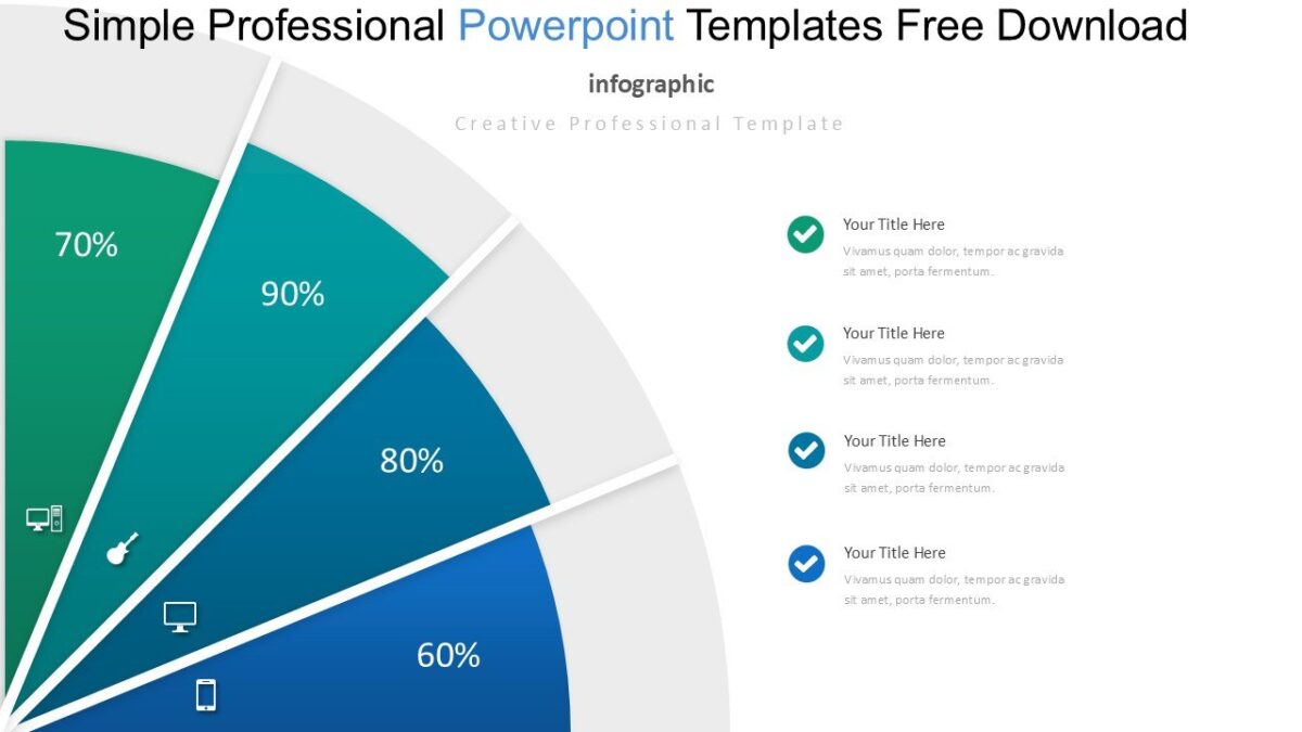 Simple Professional Powerpoint Templates Free Download : 100% Editable PPTx