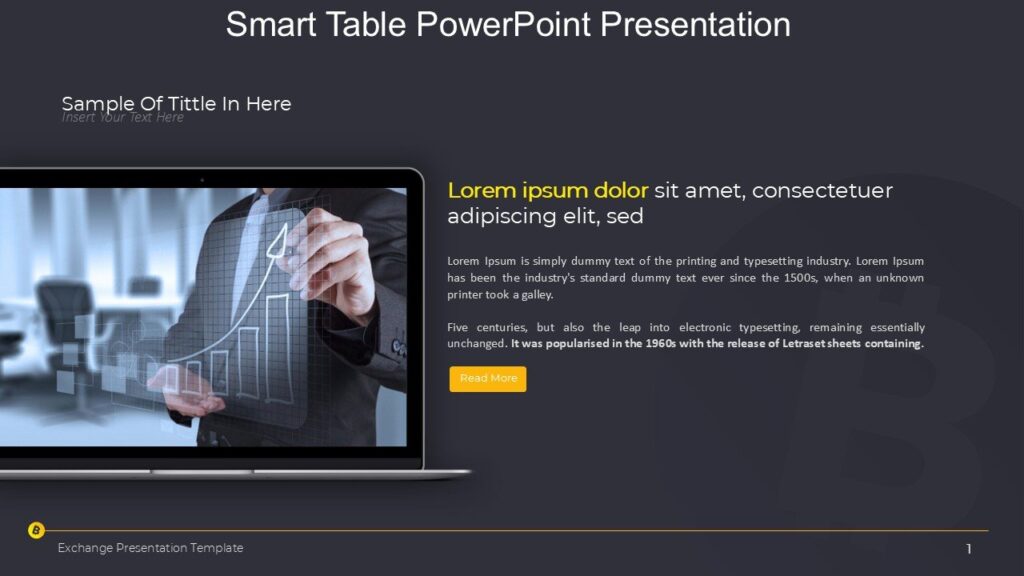 Smart Table PowerPoint Presentation : 100% Editable PPTx
