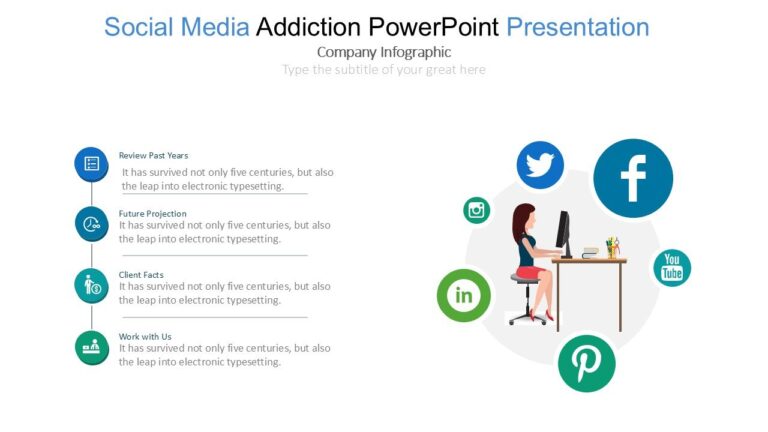 Social Media Addiction PowerPoint Presentation : 100% Editable PPTx