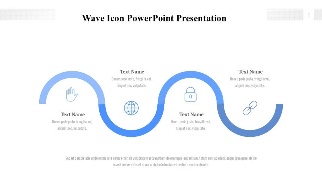 Wave Icon PowerPoint Presentation : 100% Editable PPTx