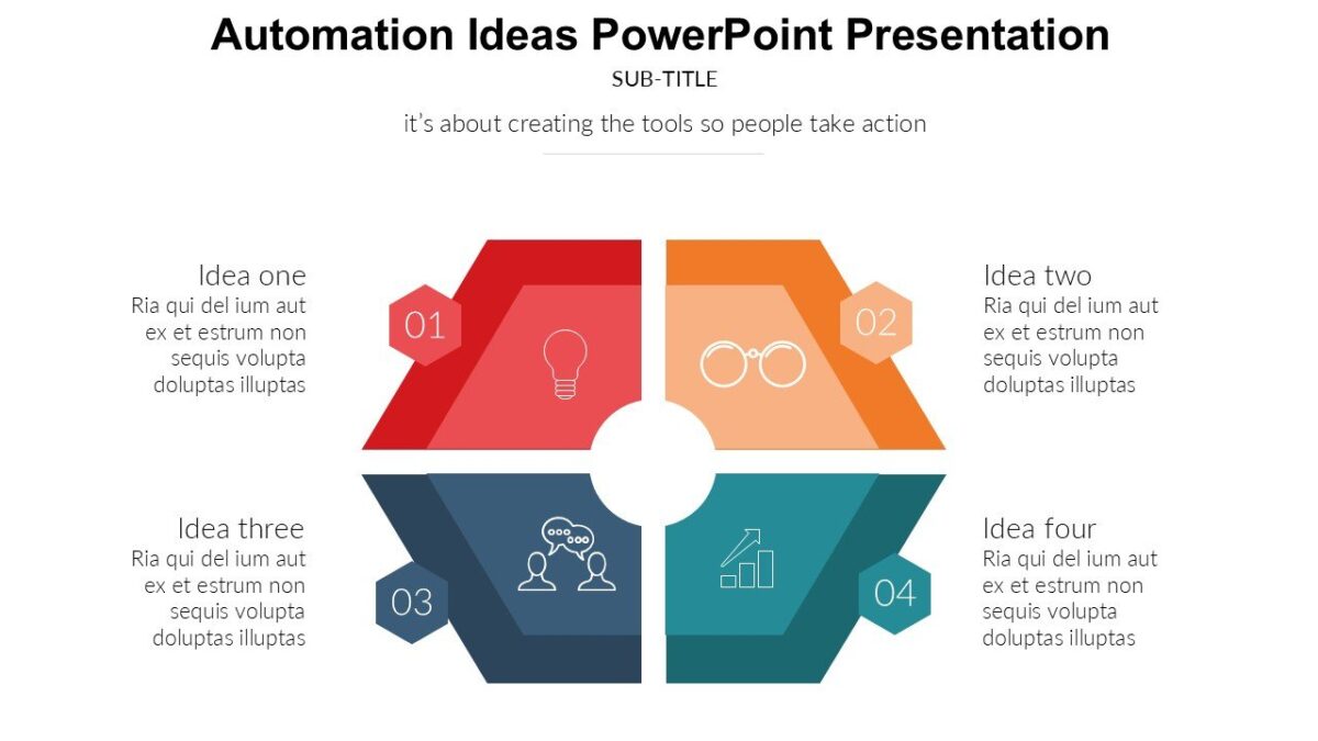 Automation Ideas PowerPoint Presentation : 100% Editable PPTx