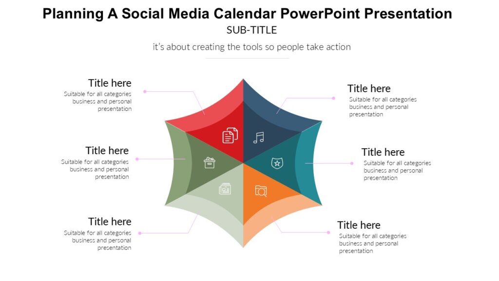 Planning A Social Media Calendar PowerPoint Presentation : 100% ...