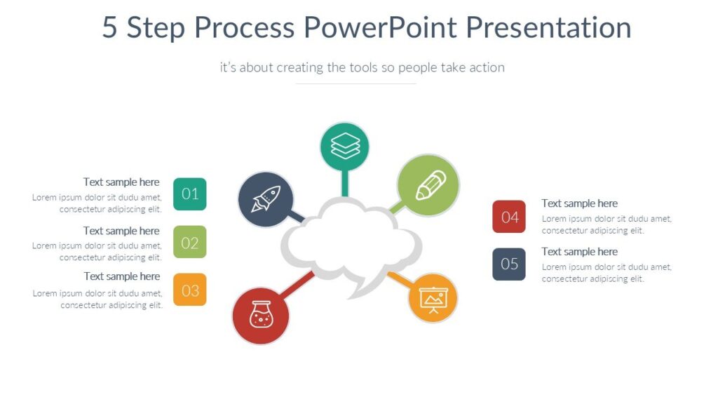 5 Step Process PowerPoint Presentation - PPTUniverse