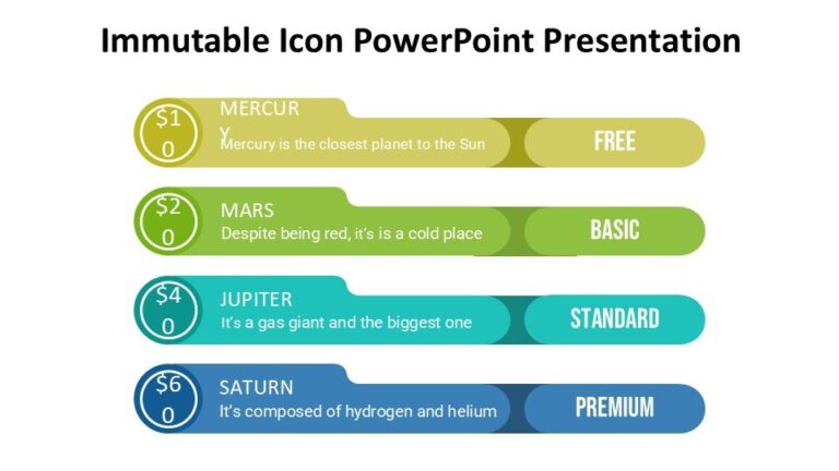 Immutable Icon PowerPoint Presentation : 100% Editable PPTx