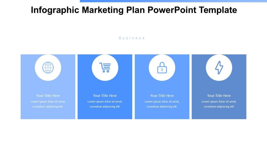 Infographic Marketing Plan PowerPoint Template : 100% Editable PPTx