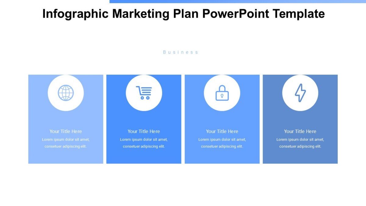 Infographic Marketing Plan PowerPoint Template : 100% Editable PPTx