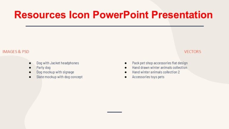 Resources Icon PowerPoint Presentation : 100% Editable PPTx