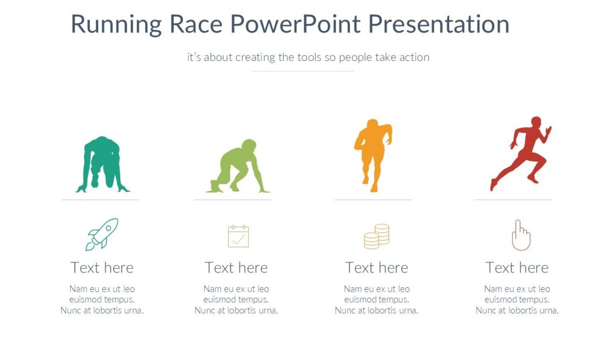 Running Race PowerPoint Presentation : 100% Editable PPTx