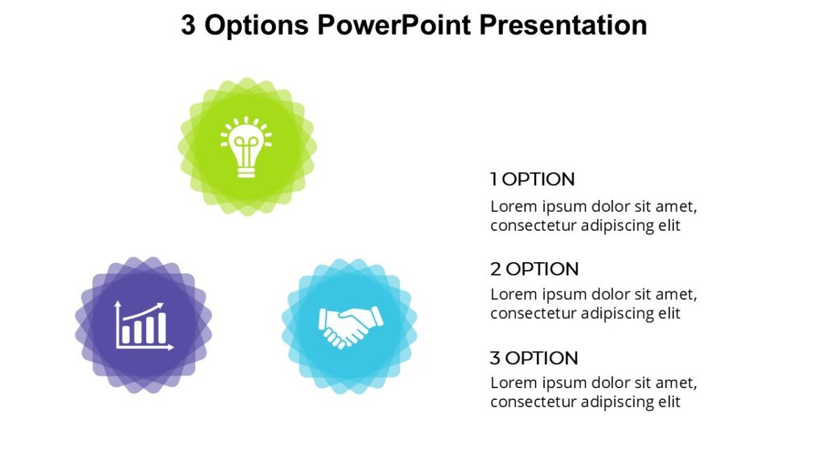 3 Options PowerPoint Presentation : 100% Editable PPTx