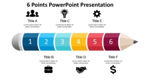 6 Points PowerPoint Presentation : 100% Editable PPTx