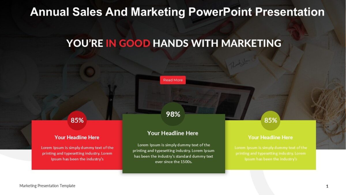 Annual Sales And Marketing PowerPoint Presentation : 100% Editable PPTx