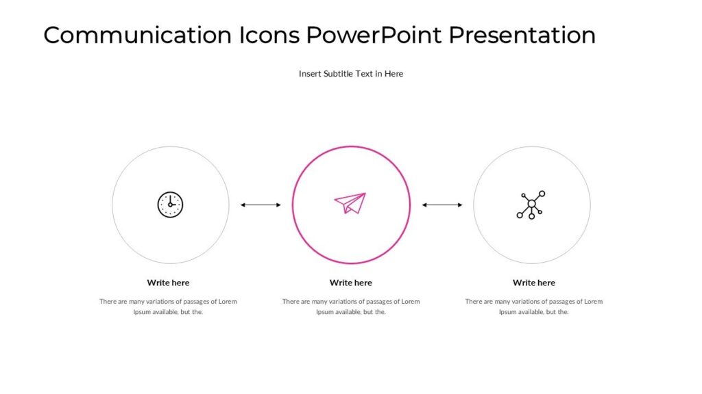 Communication Icons PowerPoint Presentation : 100% Editable PPTx