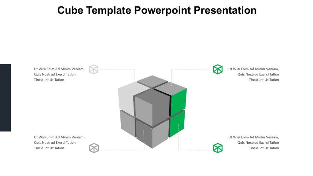 Cube Template Powerpoint Presentation : 100% Editable PPTx