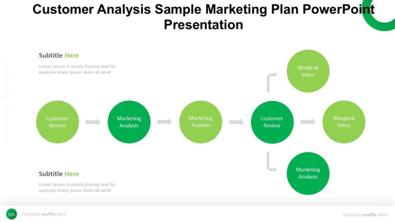 Customer Analysis Sample Marketing Plan PowerPoint Presentation : 100% ...