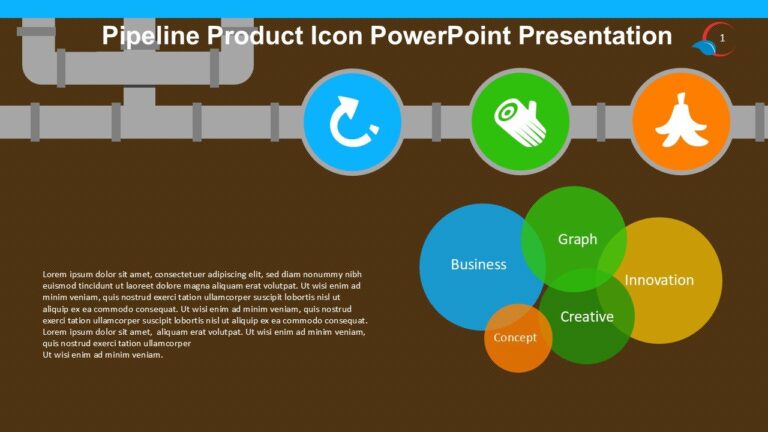 Pipeline Product Icon PowerPoint Presentation : 100% Editable PPTx