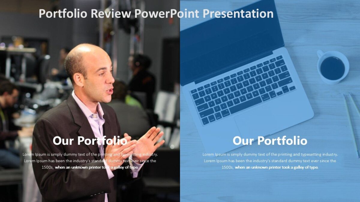 Portfolio Review PowerPoint Presentation : 100% Editable PPTx