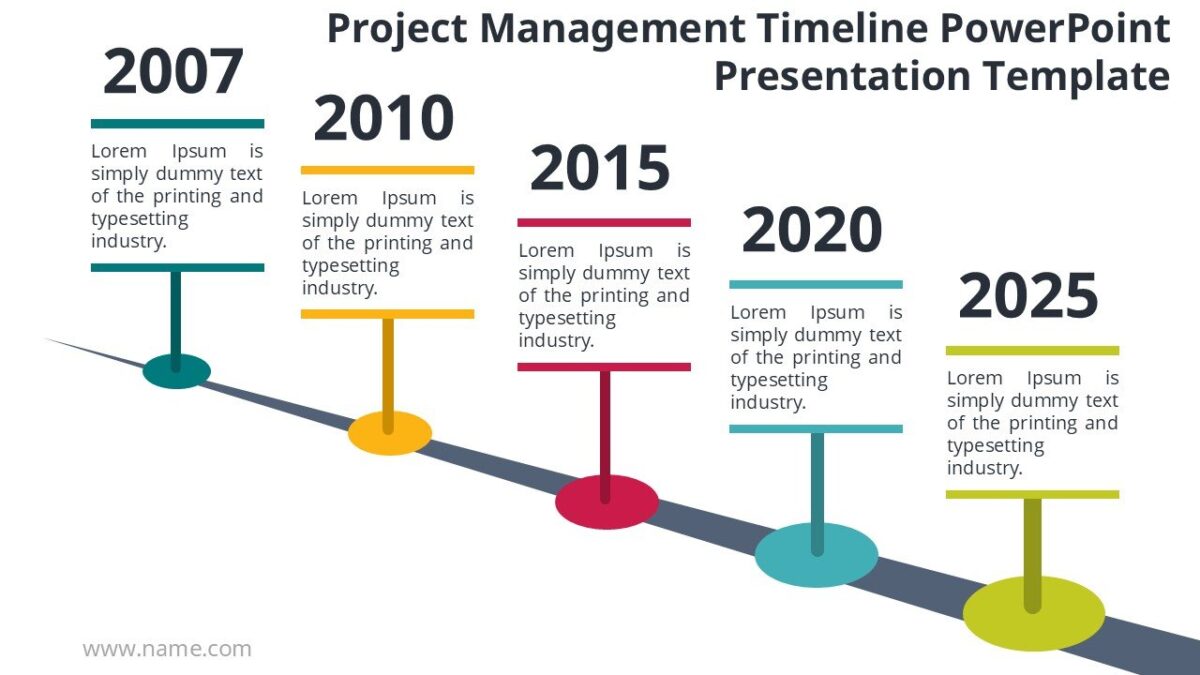 Project Management Timeline PowerPoint Presentation Template - PPTUniverse