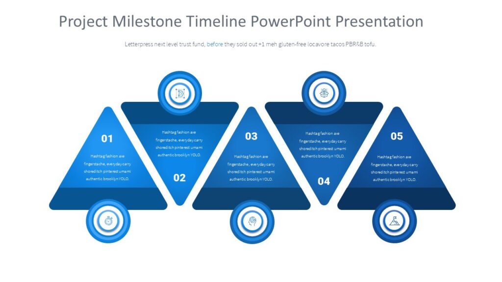 Project Milestone Timeline PowerPoint Presentation : 100% Editable PPTx