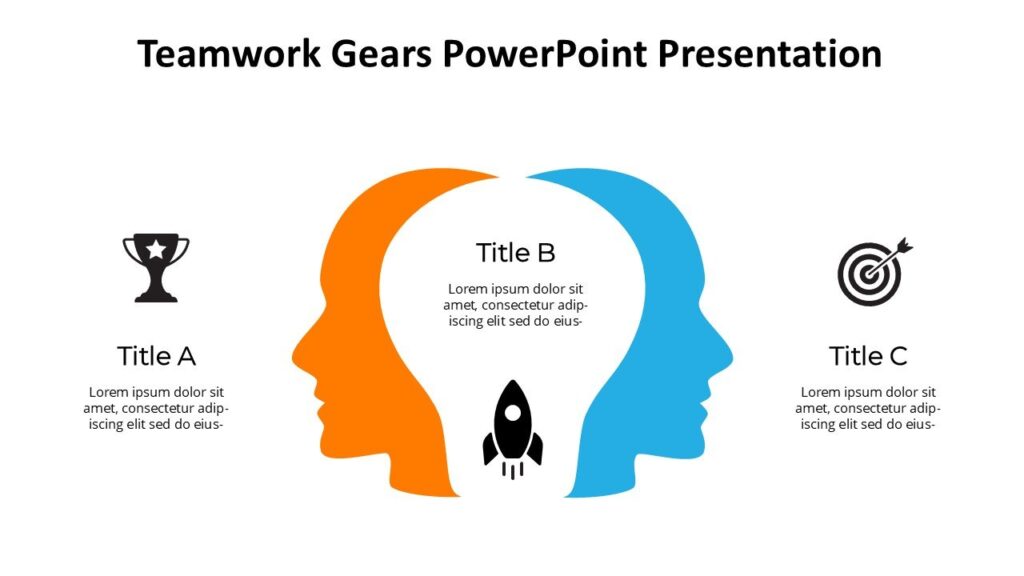 Teamwork Gears PowerPoint Presentation : 100% Editable PPTx