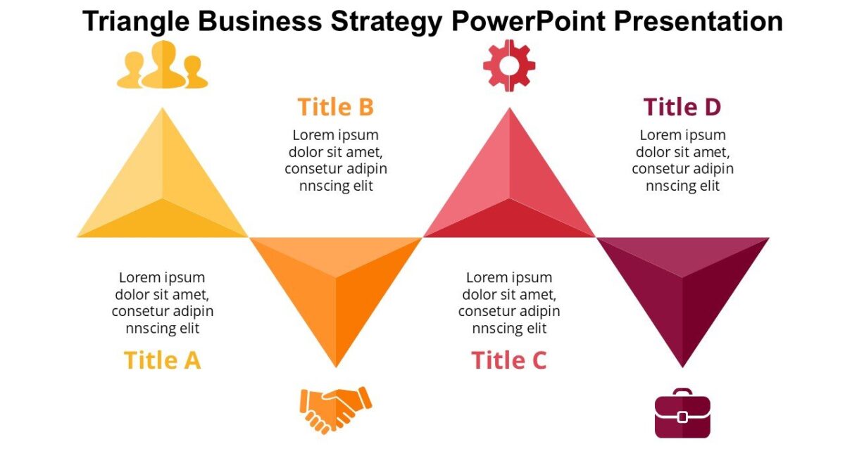 Triangle Business Strategy PowerPoint Presentation : 100% Editable PPTx