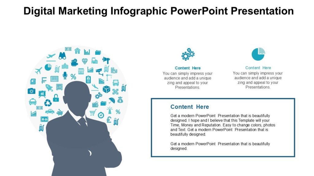 Digital Marketing Infographic PowerPoint Presentation : 100% Editable PPTx
