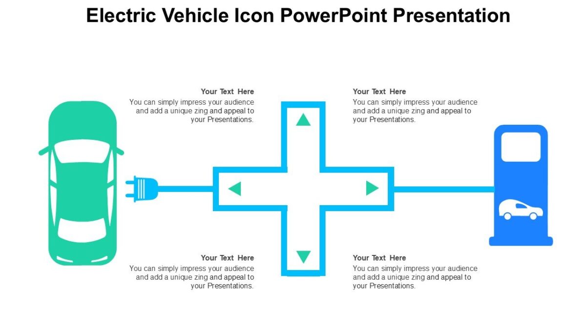 Electric Vehicle Icon PowerPoint Presentation : 100% Editable PPTx