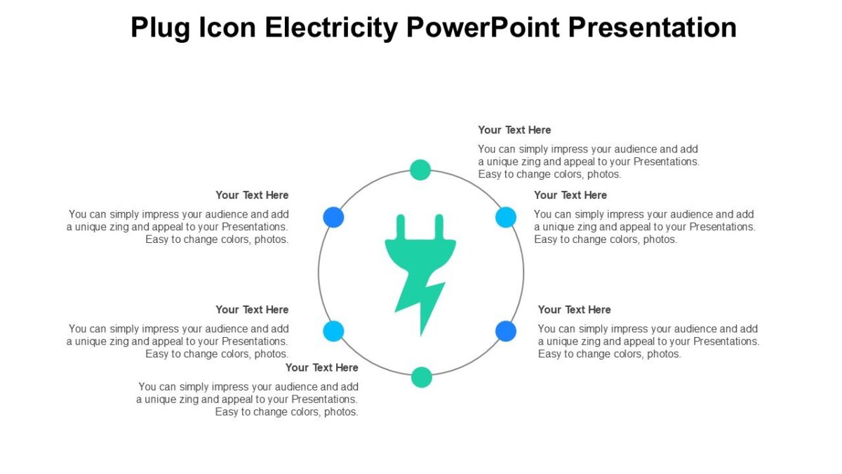 Plug Icon Electricity PowerPoint Presentation : 100% Editable PPTx