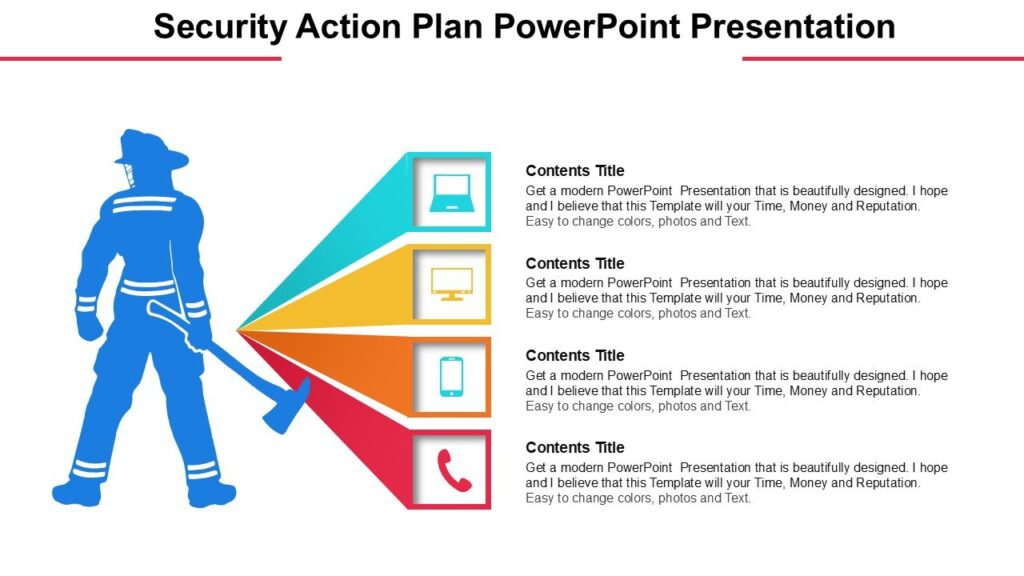 Security Action Plan PowerPoint Presentation : 100% Editable PPTx